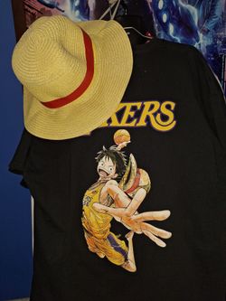One Piece Luffy Lakers Graphic T-Shirt