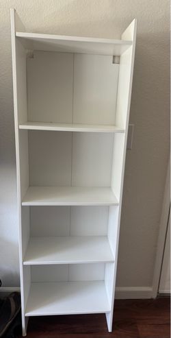 White IKEA book shelf
