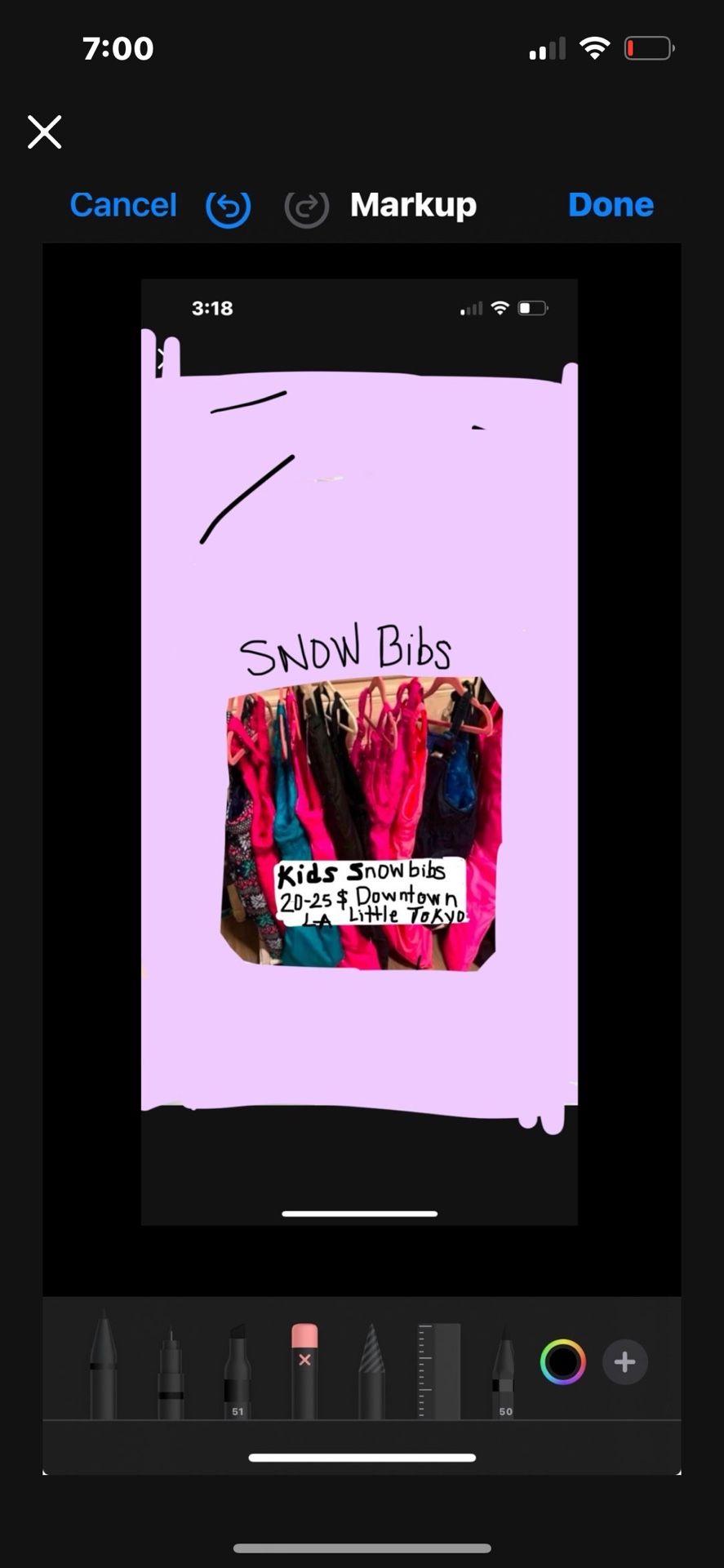 KIDS SNOW BIBS 20-25$ EACH pick up in downtown LA Little Tokyo area