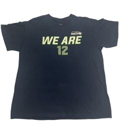 NFL Seattle Seahawks Shirt Adult Large We Are 12 Football Team Blue Team Apparel