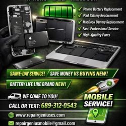 MacBook iphone iPad battery’s