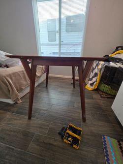 Solid Wood Table with Leaf