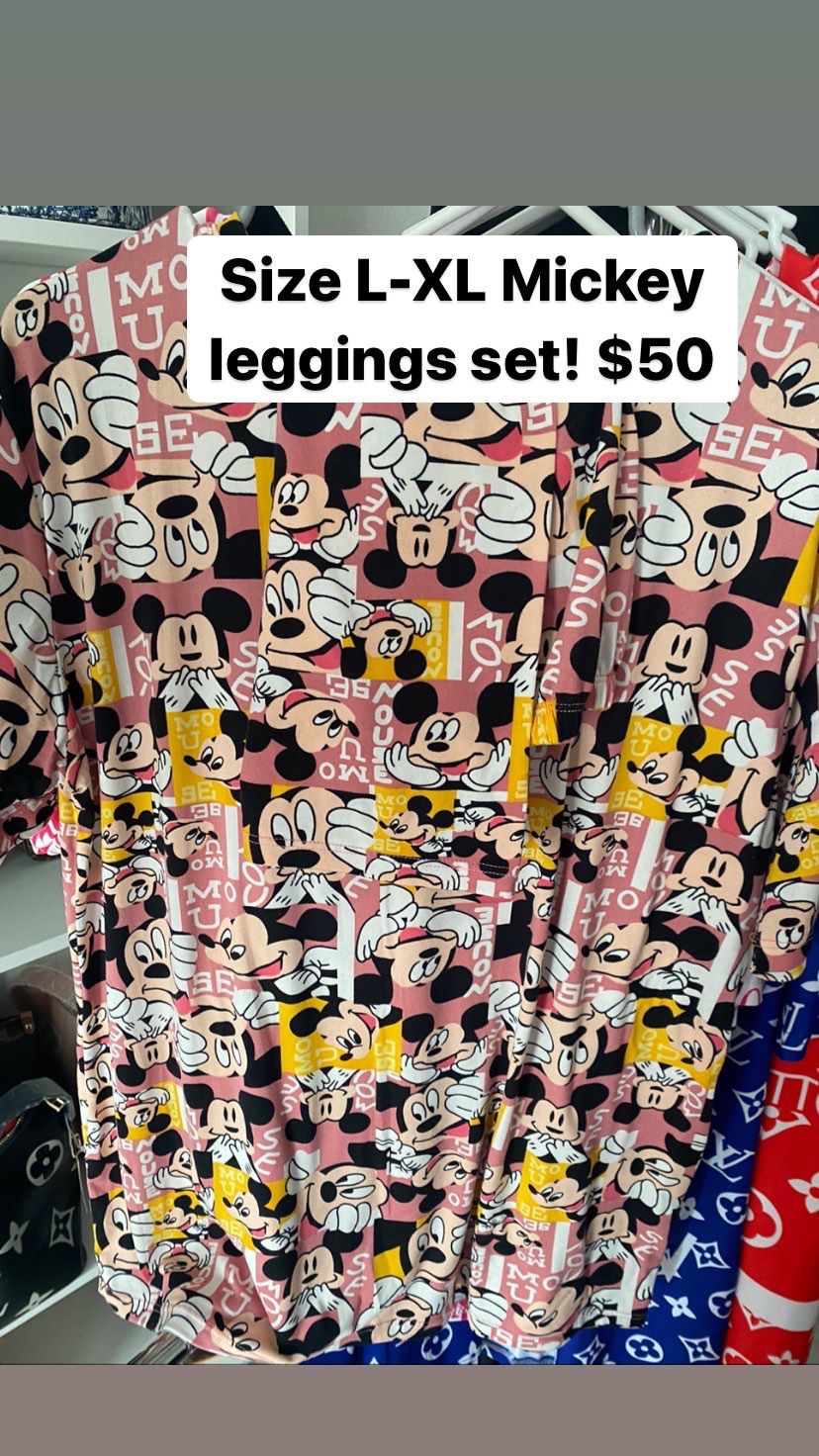 Leggings Mickey Set Size XL 