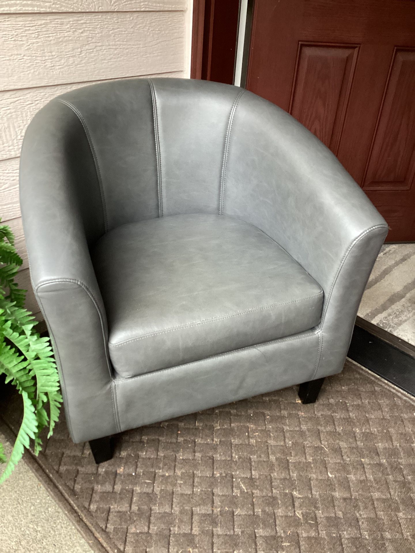 Faux Leather Chair