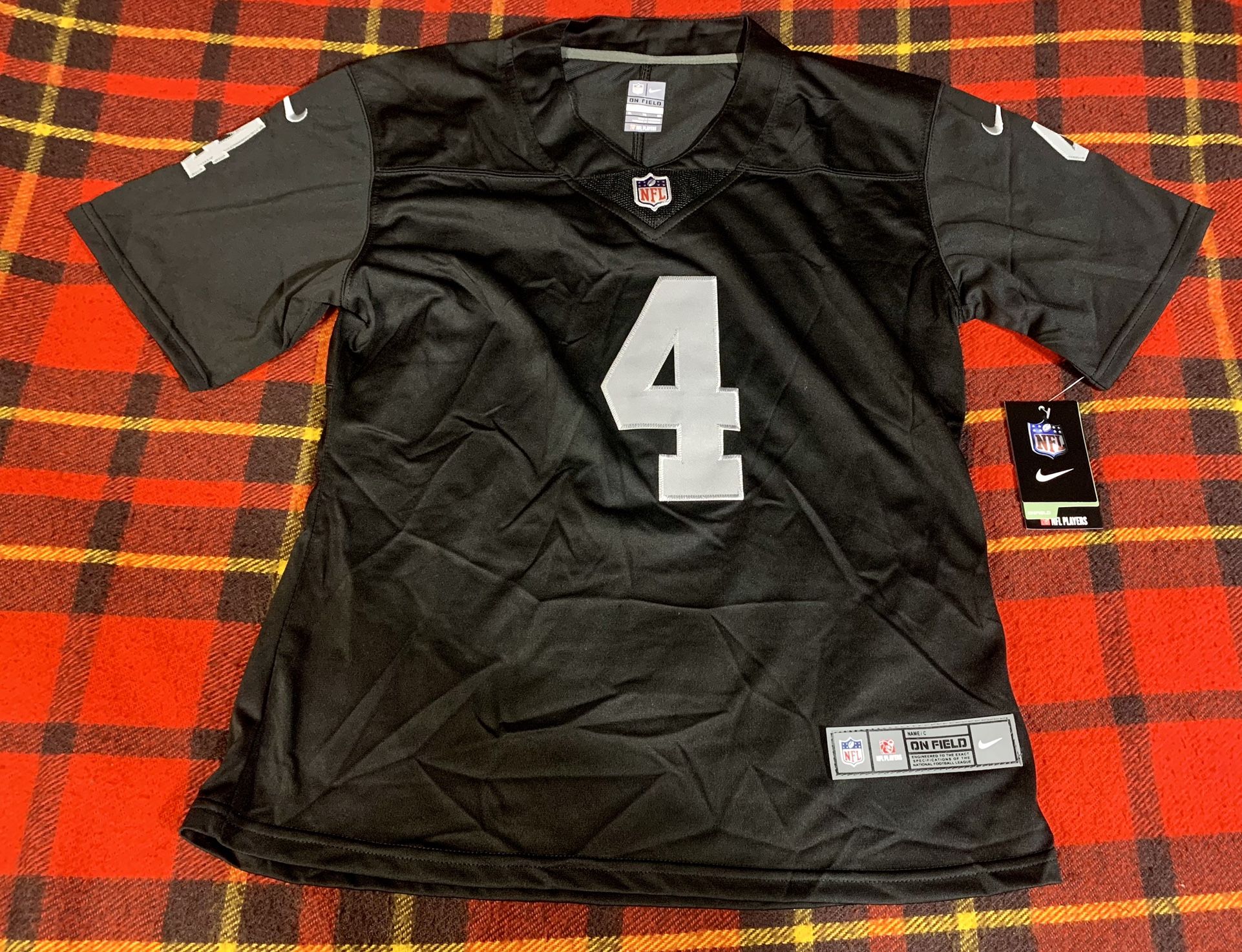 Womens Derek Carr Las Vegas Raiders NFL Football Jersey Size Xl New Nike 