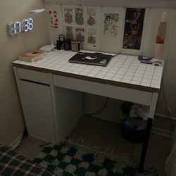 IKEA Grid-Patterned Desk