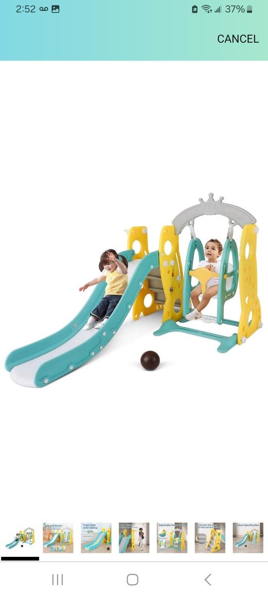 4in1 Toddler Swing And Slide Set $110