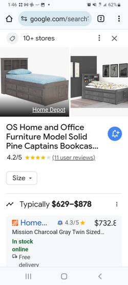 Bookcase Captains Bed