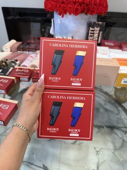 29 EACH !!  Carolina herrea Mini Bad Boy Cobalt Cologne Duo Set