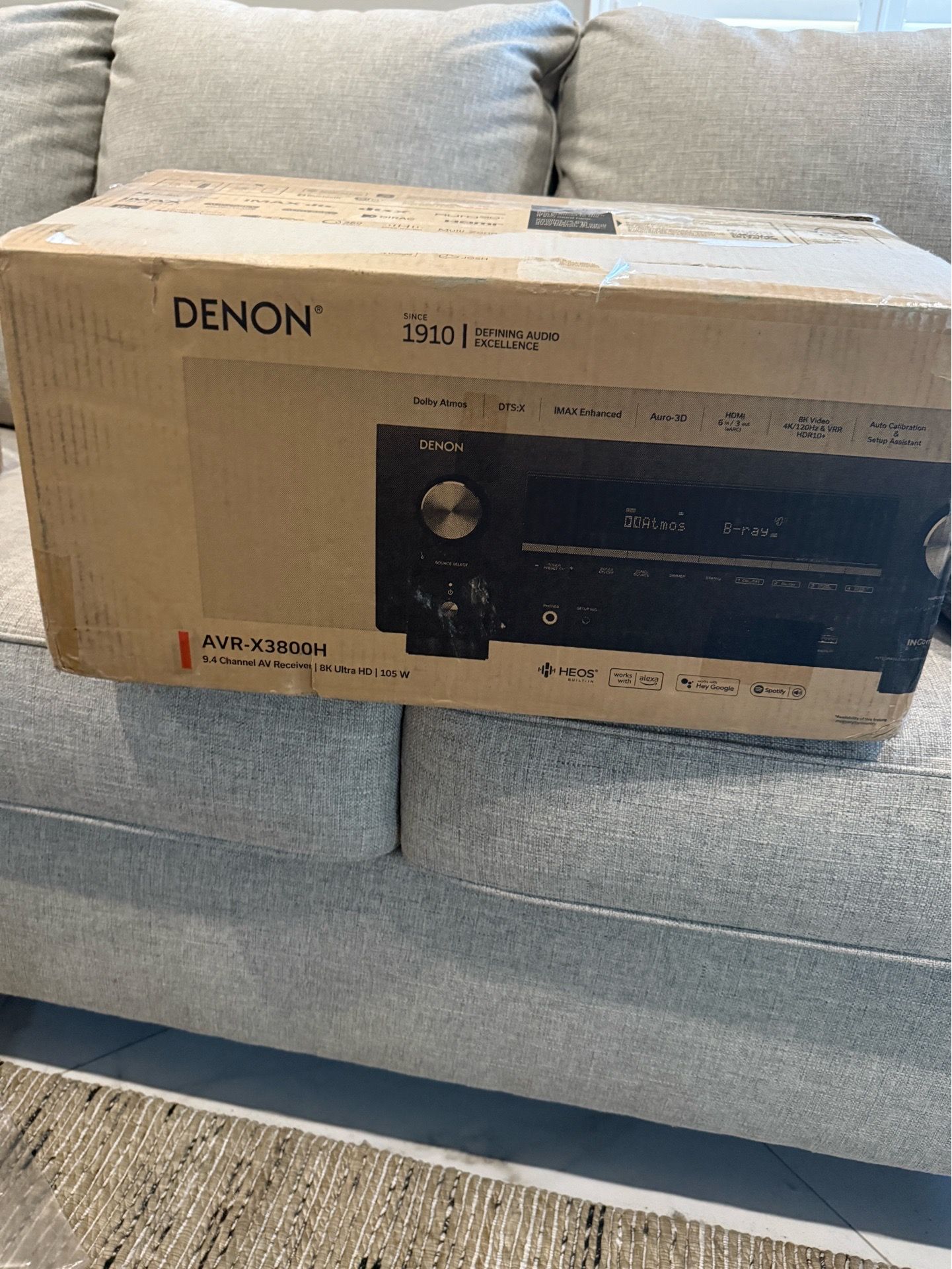 Denon AVR‑X3800H – 9.4‑Channel 8K Receiver – Excellent Condition – $1,100