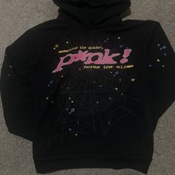 New Sp5der Hoodie P*nk Size Small