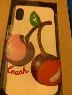 iPhone X or Xs cherry coach case