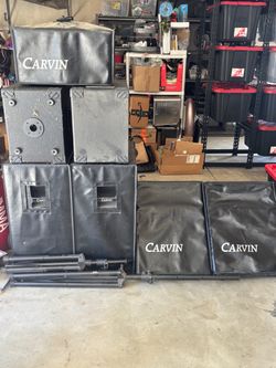 Carvin full sound system/PA with covers