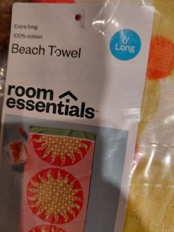 6FT Sun Print Beach Towel set of 2