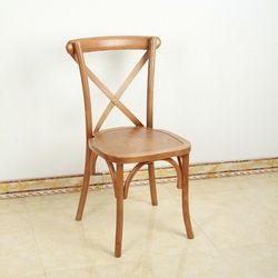 Natural wood crossback chair 🪑 