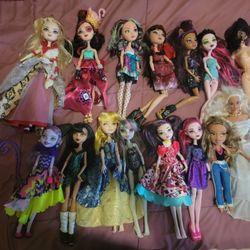 ever after high doll lot used