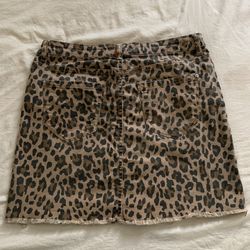 Leopard Print Skirt