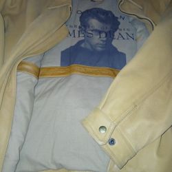 James DEAN  BOMBER JACKET 💯 LEATHER 