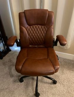Brown Leather Office Chair