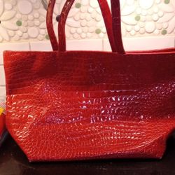 Red Leather Purse