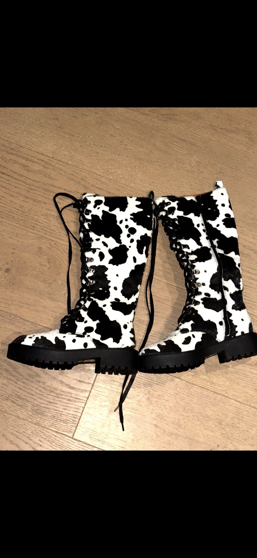 Cow Print Boot