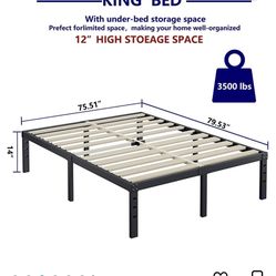 Almost New King Size Bed Frame