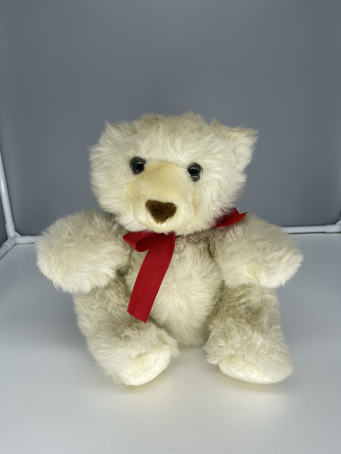 Vintage 1983 DAEKOR 11 Hugging Pot Belly Teddy Bear Plush Stuffed Animal
