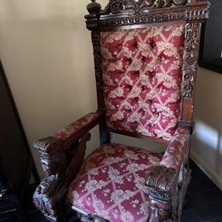 King Chair Vintage Furniture, Big Oversize Chair Mexico  