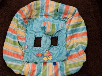 Infant/toddler shopping cart seat cover