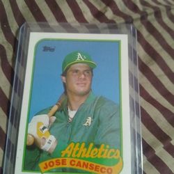 Jose Canseco Topps Baseball Card