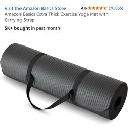 Amazon Basics Extra Thick Exercise Yoga Mat NEW
