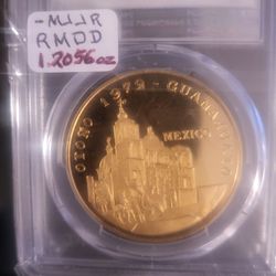 1972 mo medalla guanajuato  oro