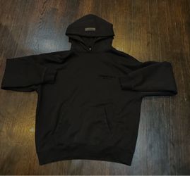 Black essentials hoodie