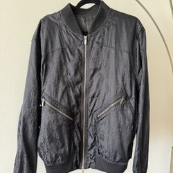 Dior Homme Black Monogram Bomber Jacket – Size 48 (M/L)