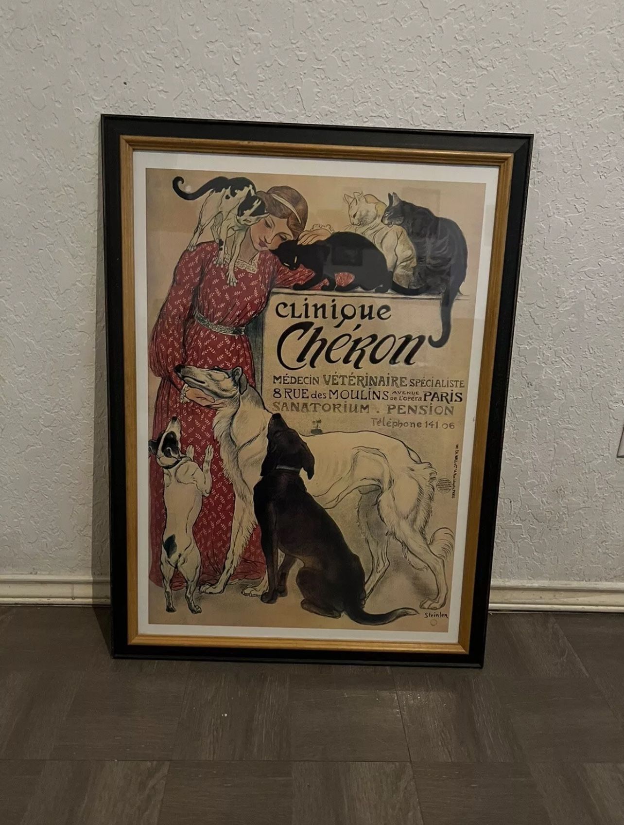 Framed Clinique Chéron Vintage Reprint Poster