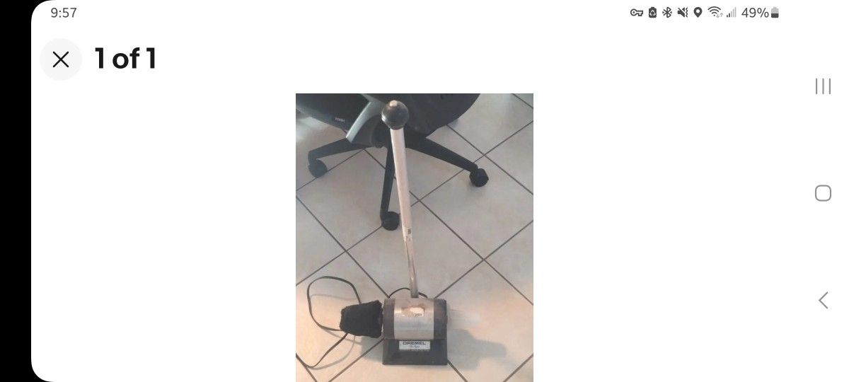 Vintage Dremel (Model 795) The Regent Dual Sided Shoe Shine Buffer Polisher.