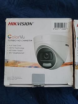Hikvision DS-2CE72HFT-F28 Turbo HD Camera White 5MP ColorVu 2.8mm Turret