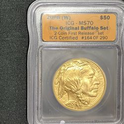 Weekend Sale!Gold Buffalo Coin