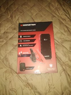 Brand New Monster 8000 MAH Jump Starter Power Bank