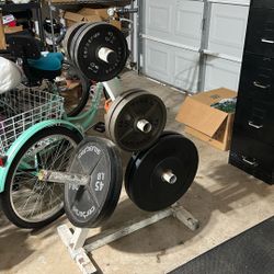 Set of gym plates