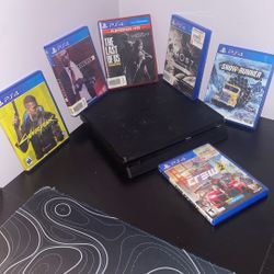 Ps4 With Six Games +Controller, And Cables