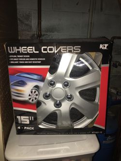3/4 new 15 inch wheel covers