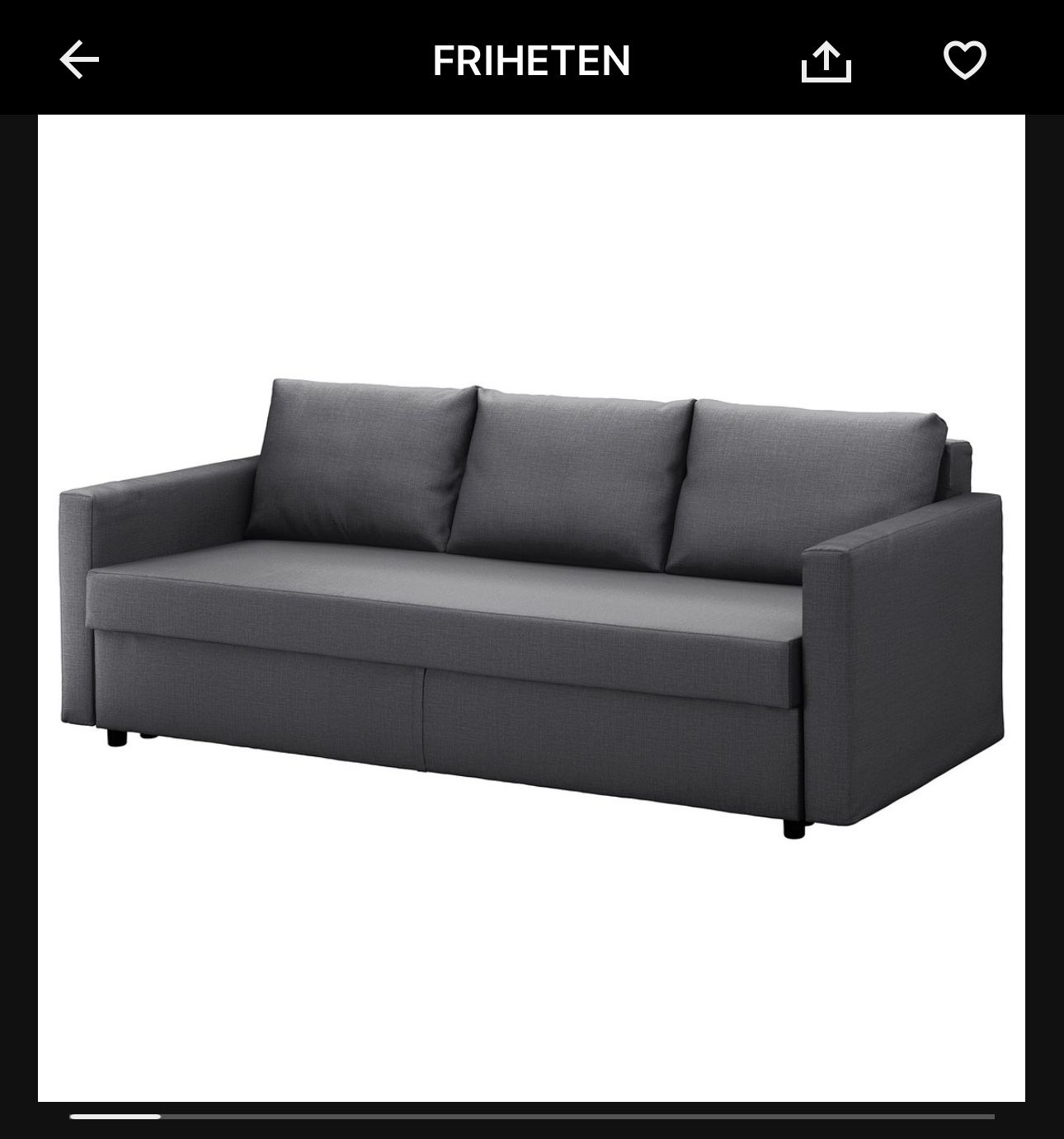 IKEA FRIHTEN. sleeper couch