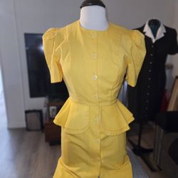 Yellow Vintage Dress