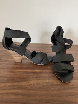 Steven by Steve Madden Stretch Black Wedges