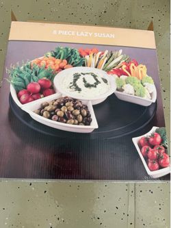 8 piece Lazy Susan Serving Set
