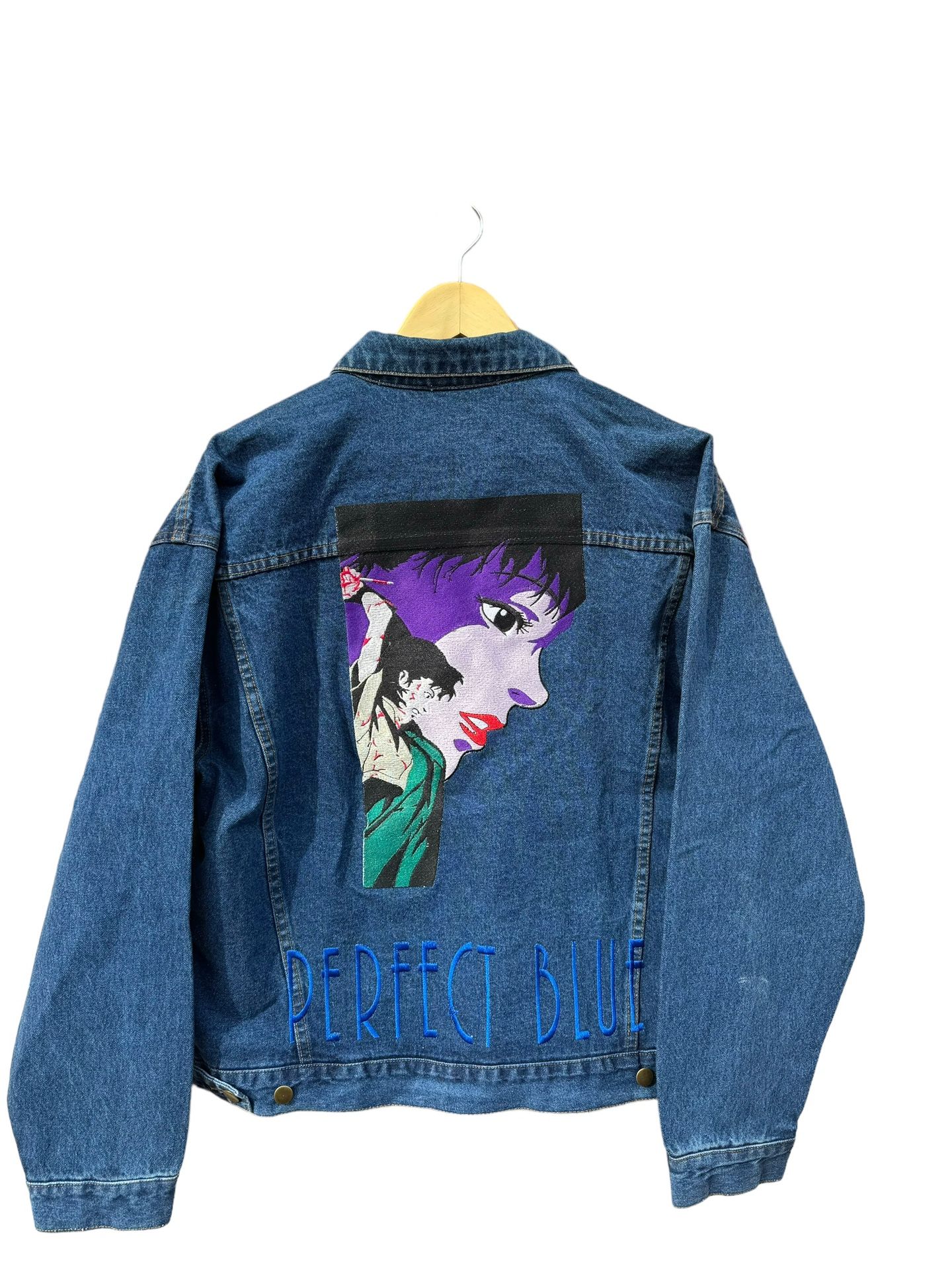 Perfect blue anime movie dbz deathnote denim vintage coat