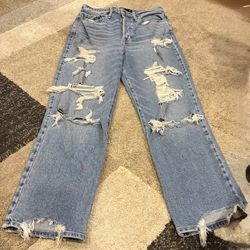 Hollister Ultra-Rise Crop Vintage Straight Hollister Vintage Stretch 5R