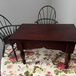 Doll Table And Windsor Chairs
