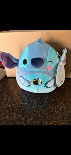 8” Stitch Disney Squishmallow Plush Eating Sushi - New!